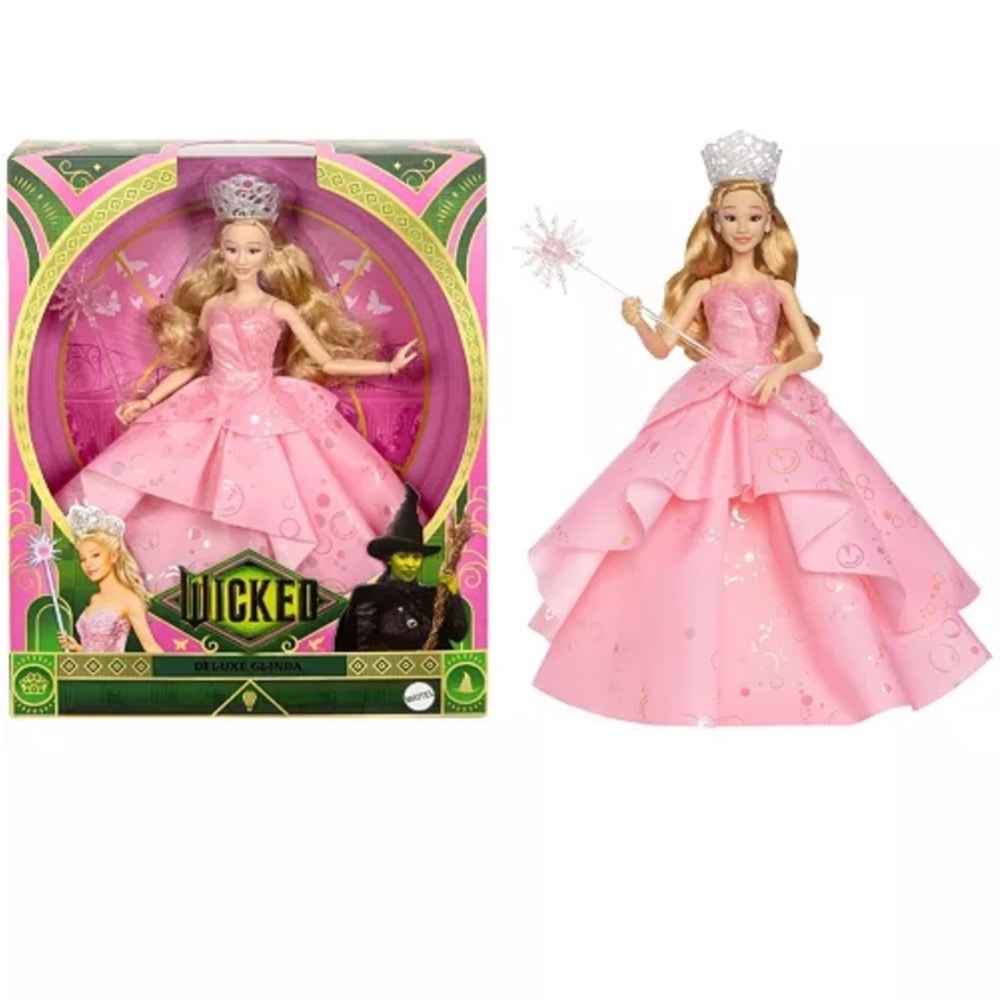 Wicked Deluxe Glinda Doll, Wicked Glinda Barbie, Wicked Doll, Wicked Glinda Doll